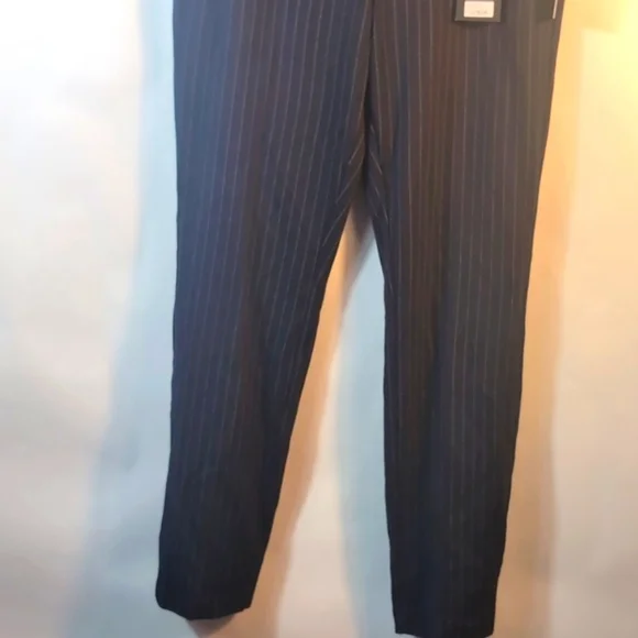 Liverpool Navy Stripes Knit Trousers Size 12/31 New With Tags - Picture 9 of 16